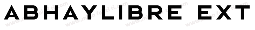 Abhaylibre ExtraBold字体转换